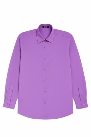 Men’s Long Sleeve Shirt – Purple