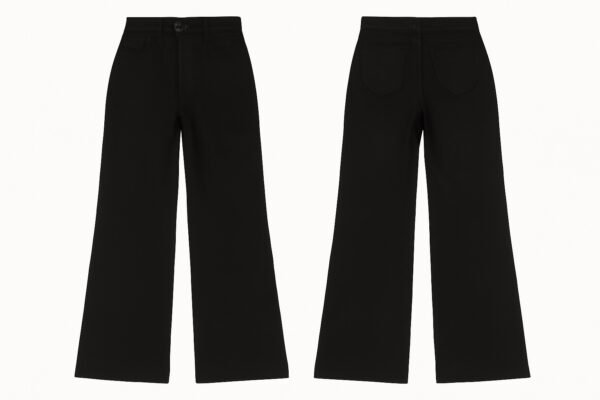 Classic Black Wide-Leg Jeans