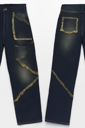 Frayed Detail Boyfriend Jeans – Vintage Wash
