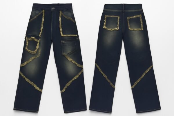 Frayed Detail Boyfriend Jeans – Vintage Wash