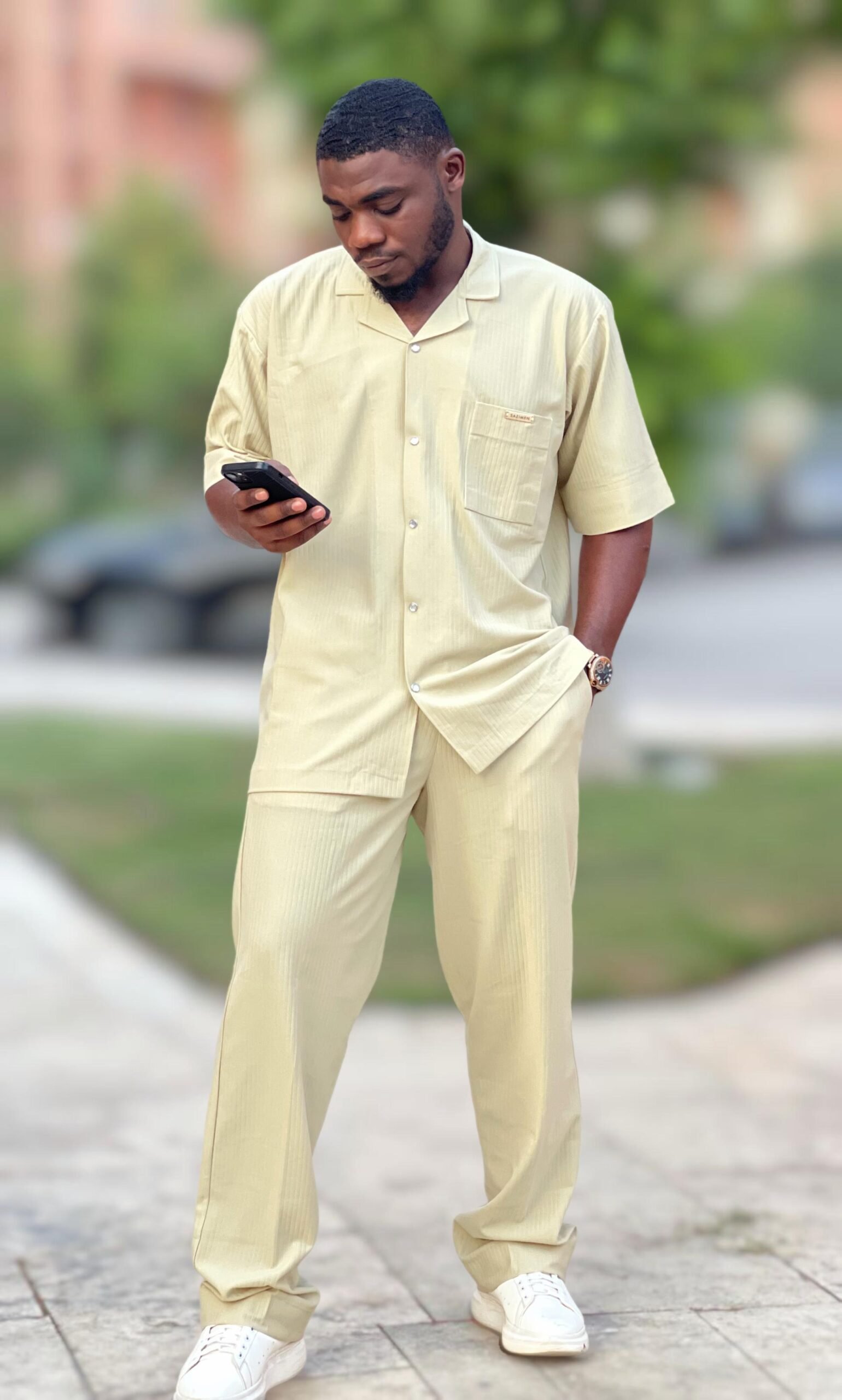 Men's Relaxed Fit 2-Piece Short Sleeve Set