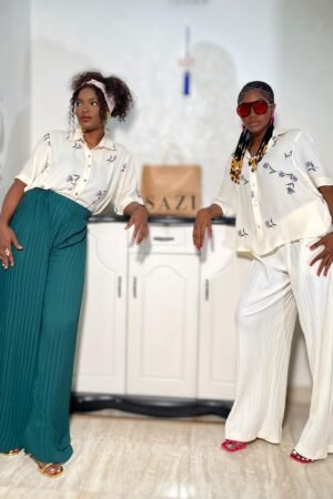 Sazi Vintage Botanical Shirt & Rigs Pant Set